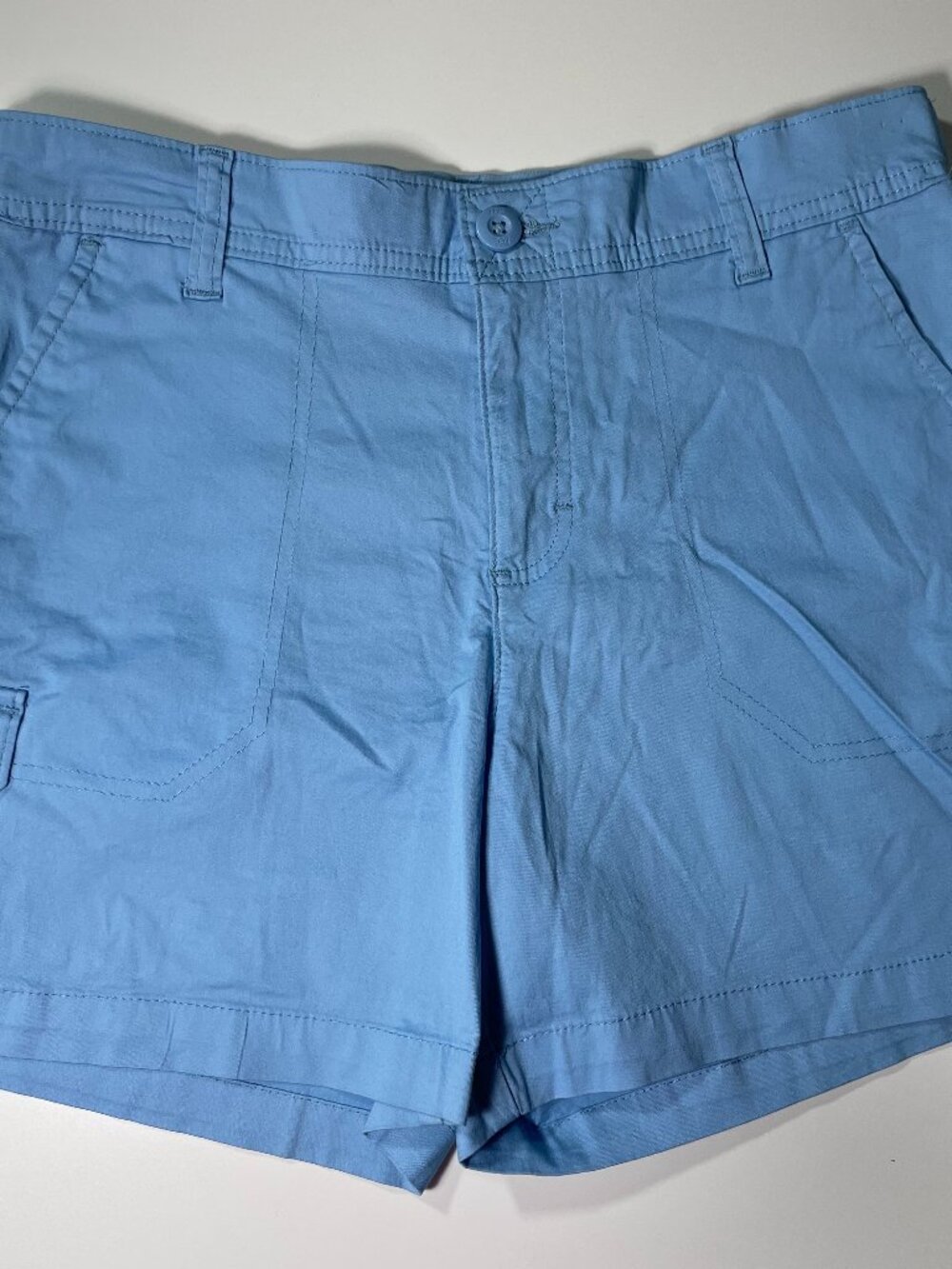 Lee Women’s Light Blue Shorts Size 10 Medium Cotton Spandex Stretch